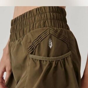 FP Movement by Free People Khaki Athletic Shorts